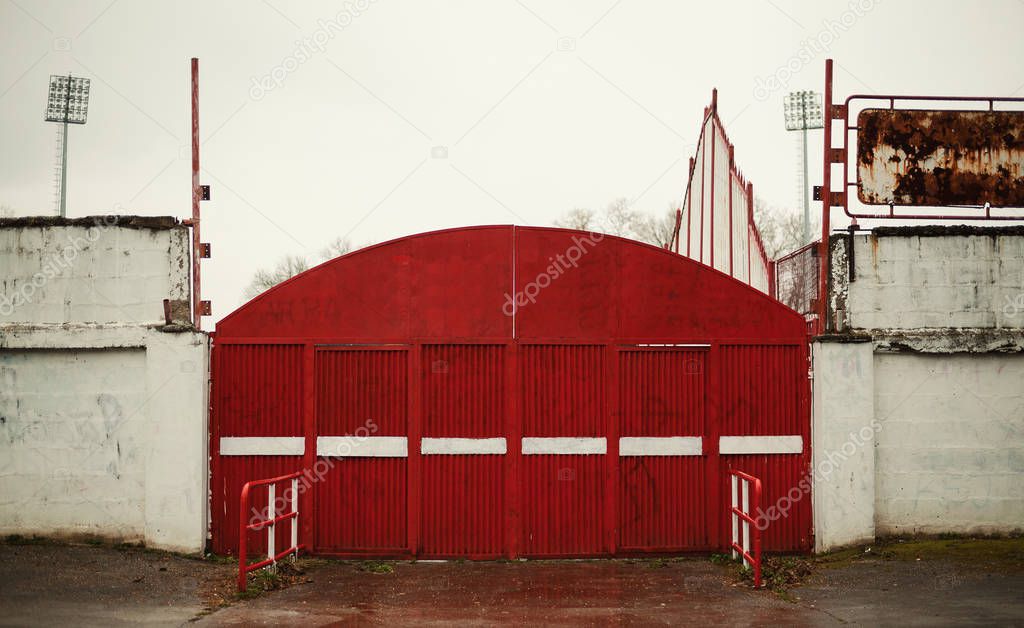 Small Soccer Stadium Entrance 