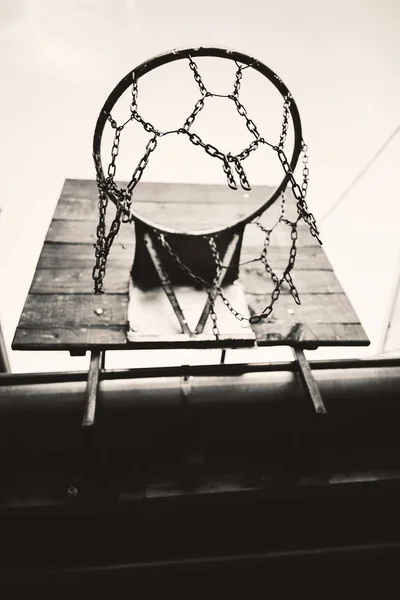 Bakgård basket Hoop — Stockfoto