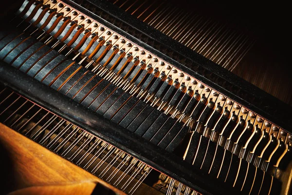 Régi zongora részletek — Stock Fotó