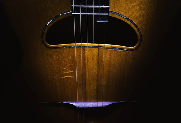 집시 재즈 기타의 몸 — 스톡 사진