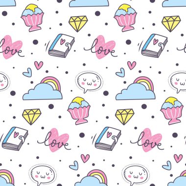 Kalpli ve şekerli kusursuz desen