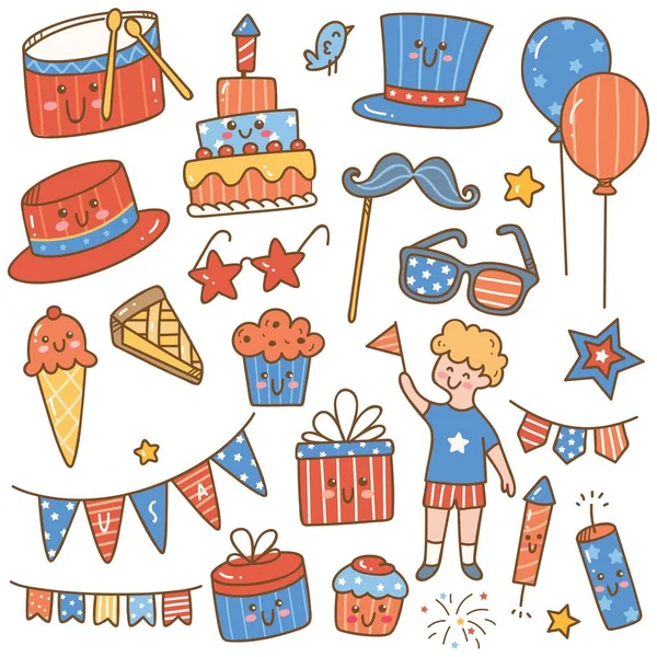 Birthday Party Icons Set — Stock Vector