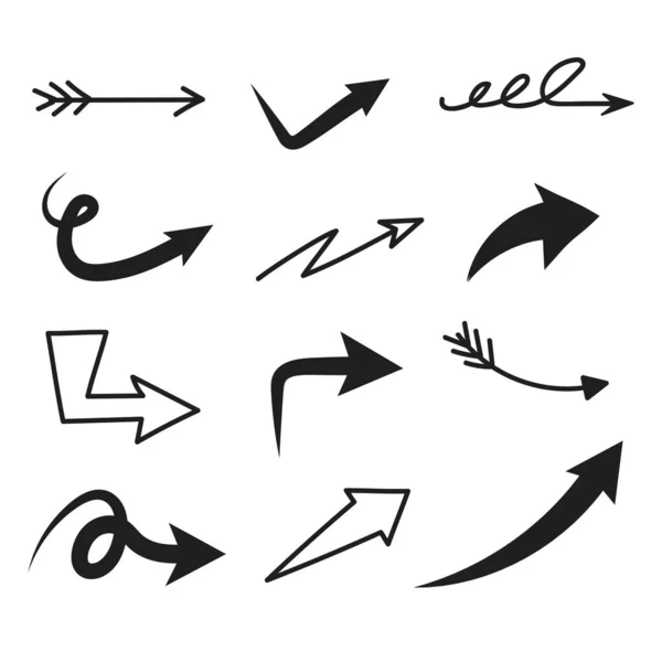 Arrows Set Vector Illustration — Stock Vector