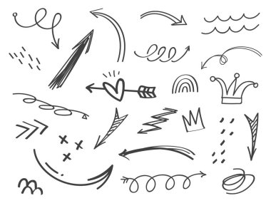 Bir çift ok. vektör illüstrasyonu