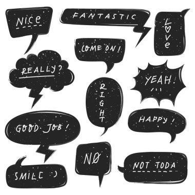 Konuşma Baloncukları Vektör Kümesi