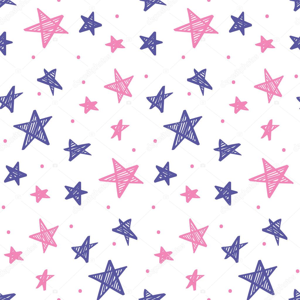 Sketchy stars background