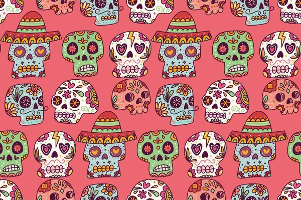 Şekerkafalar kusursuz desenli vektör çizimi