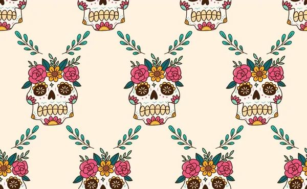 Şekerkafalar kusursuz desenli vektör çizimi