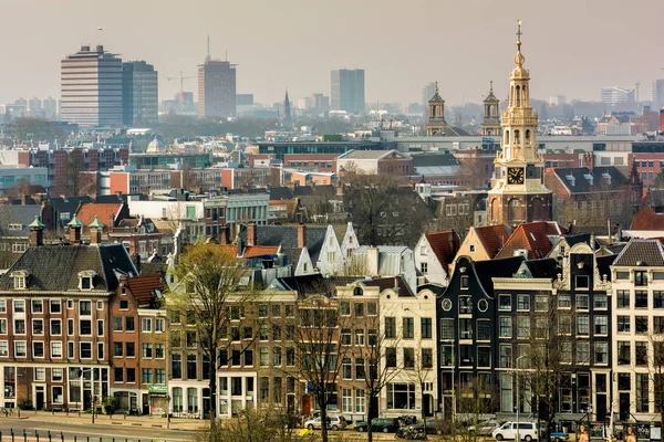 Амстердам Нидерланды Апреля 2018 Года Амстердамский Панорамный Городской Пейзаж Остердока — стоковое фото