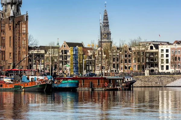 Panoráma Města Amsterdam Oosterdok Nizozemsku — Stock fotografie