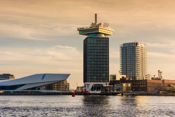 Άμστερνταμ Ολλανδία Απριλίου 2018 Πύργος Αδάμ Ένα Υψηλό Κτίριο Στο — Φωτογραφία Αρχείου