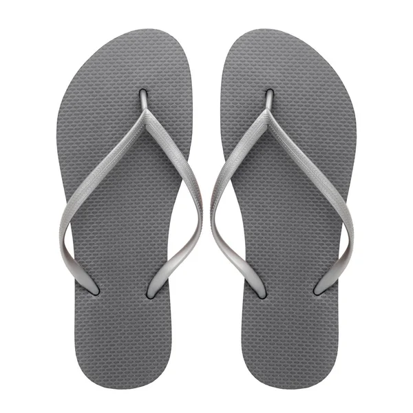 Rubberen slippers geïsoleerd — Stockfoto