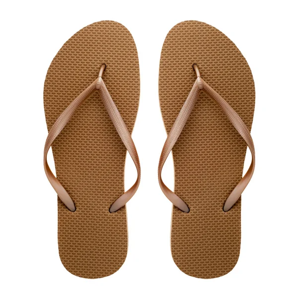 Rubber flip-flops isolated Stock Image