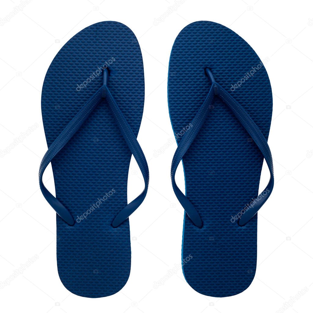 Rubber flip-flops isolated