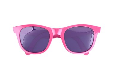 Pink sunglasses isolated on white clipart
