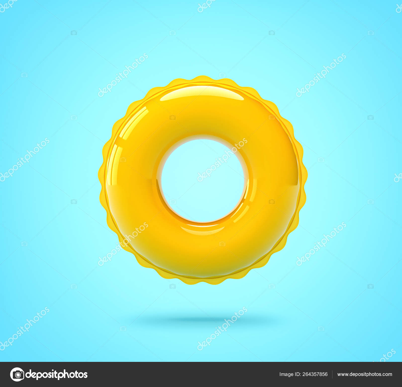 yellow swimming ring