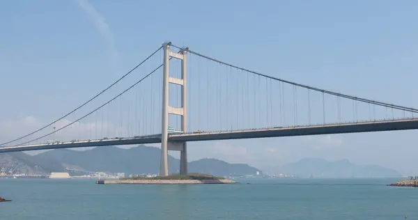 Wan Hong Kong April 2018 Hong Kong Tsing Bridge — Stock Photo, Image