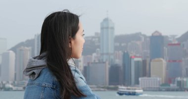 Kadın ziyaret Hong Kong