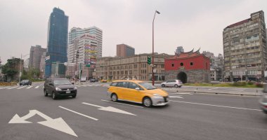 Taipei city, Tayvan - 27 Mayıs, 2018: Taipei şehir duvar