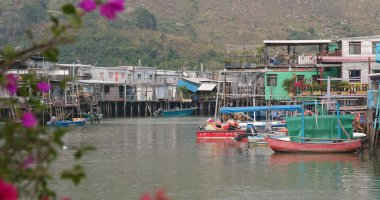 Tai O, Hong Kong - 03 Mayıs, 2018: Hong Kong eski balıkçı köyü
