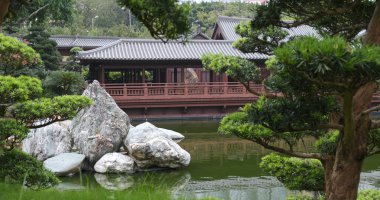 Diamond hill, Hong Kong - 21 Nisan, 2018: Chi Lin Nunnery