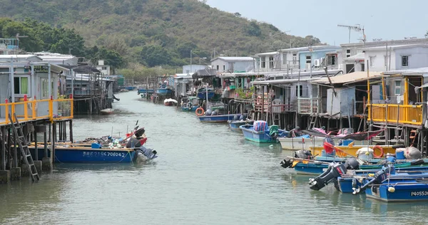 Tai O, Hong Kong - 03 Mayıs, 2018: Tai O balıkçı köyü