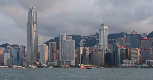 Victoria Harbour Hong Kong Aprile 2018 Hong Kong Urban Skyline — Foto Stock