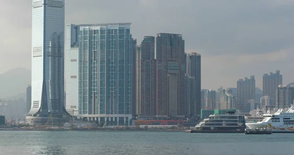 Victoria Harbour Hong Kong Április 2018 Hong Kong City Kowloon — Stock Fotó