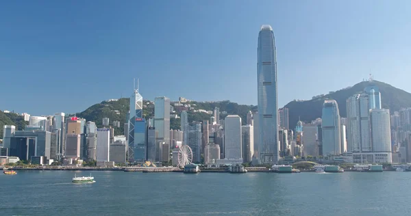 Victoria Harbour Hong Kong Nisan 2018 Hong Kong Işareti — Stok fotoğraf