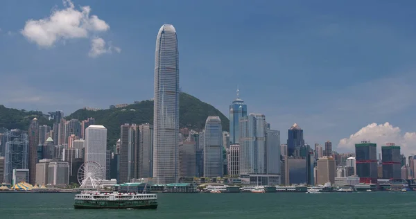 Victoria Harbor Hong Kong Mayo 2018 Rascacielos Hong Kong — Foto de Stock