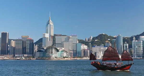 Victoria Harbor Hong Kong Mai 2018 Hongkongs Landemerke – stockfoto