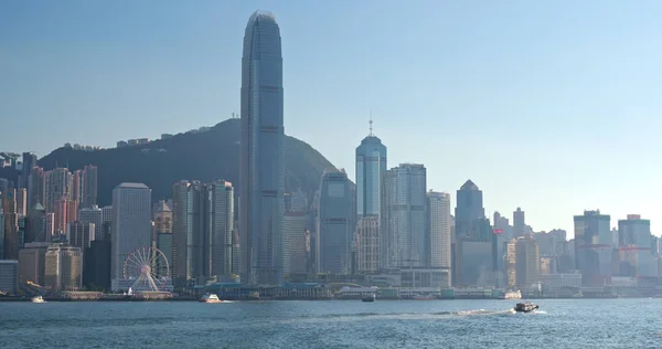 Victoria Harbour Hong Kong Duben 2018 Hong Kong Městské Panorama — Stock fotografie