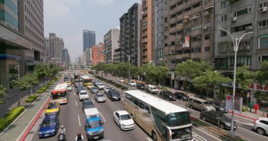 Taipei city, Tayvan - 28 Mayıs, 2018: Taipei kentsel şehir