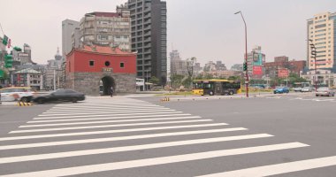 Taipei city, Tayvan - 28 Mayıs, 2018: Taipei city duvar kapı