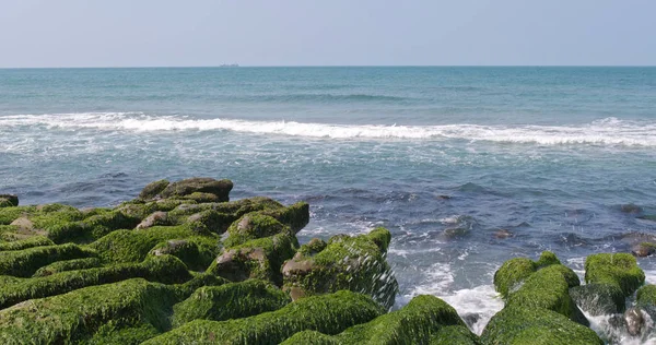 Όμορφη Πράσινη Laomei Υφάλου Στην Ταϊβάν — Φωτογραφία Αρχείου