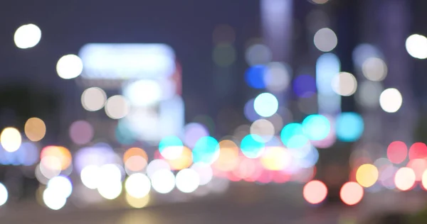 Blur View Cityscape Night — Stock Photo, Image