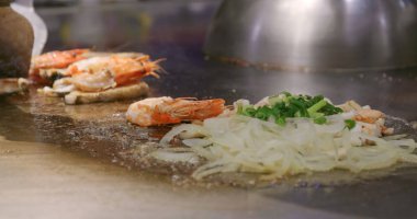 Izgara deniz ürünleri ve et Teppanyaki Restoran