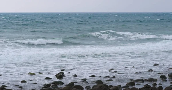 Mořské Vlny Výhledem Oceán — Stock fotografie