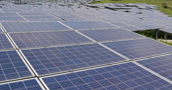 Solární Panel Stanice Zobrazení — Stock fotografie