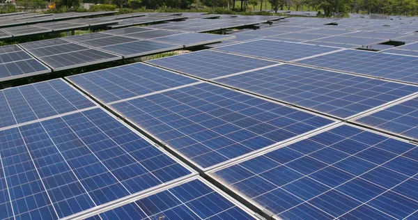 Güneş paneli güç istasyonu bitki