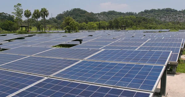 Solar Panel Power Station Plant — Stock Photo, Image