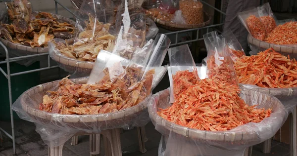 Mercado Venta Mariscos Secos —  Fotos de Stock