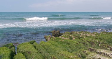 Laomei yeşil resif Tayvan Taipei şehir