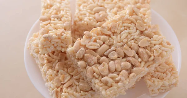 Rice Crispy Squares Традиционные Китайские Закуски — стоковое фото