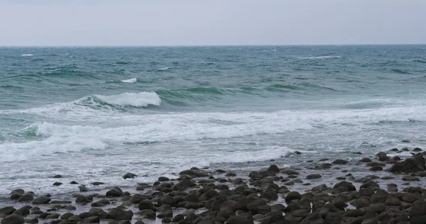 Ondas Mar Costa Rochosa — Fotografia de Stock