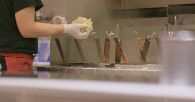 Mutfak pişirme Japon ramen 