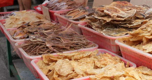 Traditionelles Geschäft Hongkong Das Trockene Meeresfrüchte Verkauft — Stockfoto