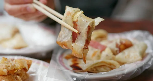 Taiwanese Ontbijten Chinees Pannenkoek — Stockfoto