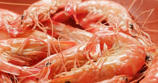 Crevettes Crues Fraîches Non Cuites — Photo