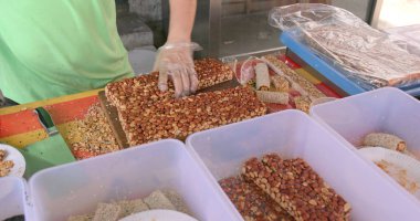 Geleneksel Çince susam Aperatif şeker kesme